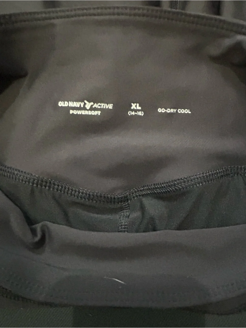 Old Navy Black Pleated Athletic Girl’s Skirt w/built in shorts
